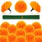 50PCS Marigold Flowers Artificial Marigold Flowers (50PCS-Orange)